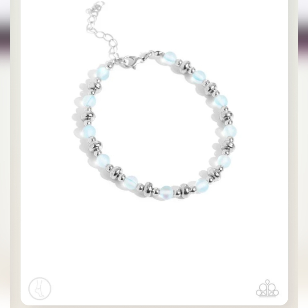 DEW or Die Blue Ankle Bracelet Fashion Jewelry Paparazzi